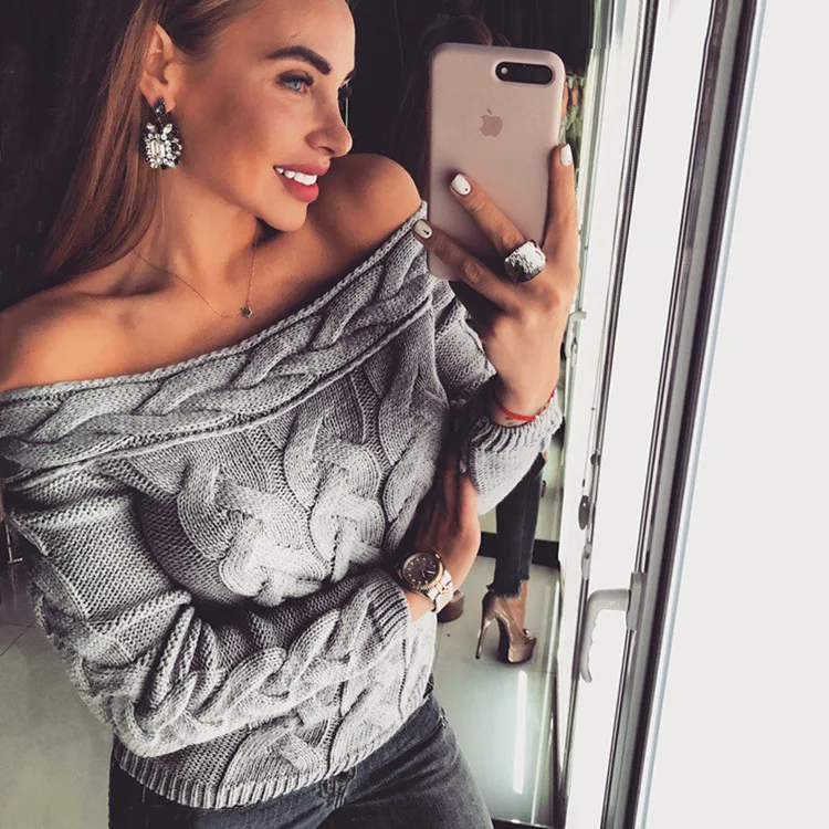 

2019 New Women Knit Sweaters Women Clothing Fashion Women Sweaters Plus Size