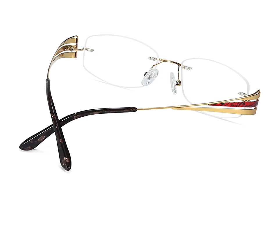 Titanium Rimless Glasses Frames Women 2019 Ultralight Eyeglasses Myopia Computer Optical Glasses Frames Eyewear (5)