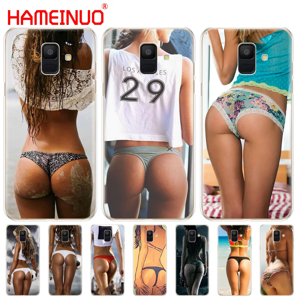 HAMEINUO сексуальное нижнее белье с задом бикини женский чехол для телефона Samsung Galaxy