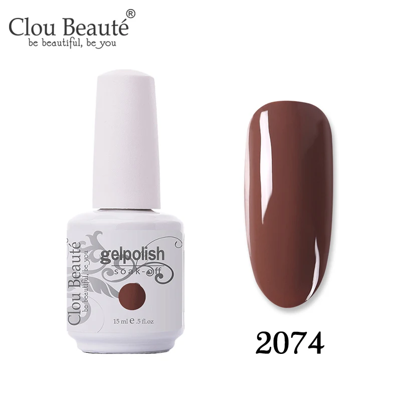 Clou Beaute лак для ногтей УФ-Гель-лак для ногтей для маникюра полуперманентный лак Гибридный гвоздь впитывающий Гель-лак для ногтей - Цвет: 2074