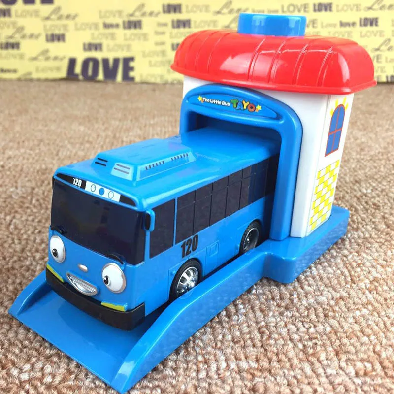 4 шт./компл. масштабная модель игрушка, маленький автобус от Tayo миниатюрный автобус Детские oyuncak garage tayo шины автомобиля забавные игрушки для детей