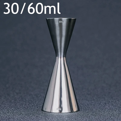 10/20/30/45/60ml Carven Measuring Cup Tools Bar Measure Cocktail Jigger Bar Tools Bar Accessories Mirror Silver 30-60