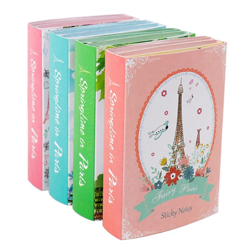Париж Эйфелева башня 6 складной блокнот для заметок N Times Липкие заметки закладки для блокнота подарок канцелярские принадлежности случайный стиль