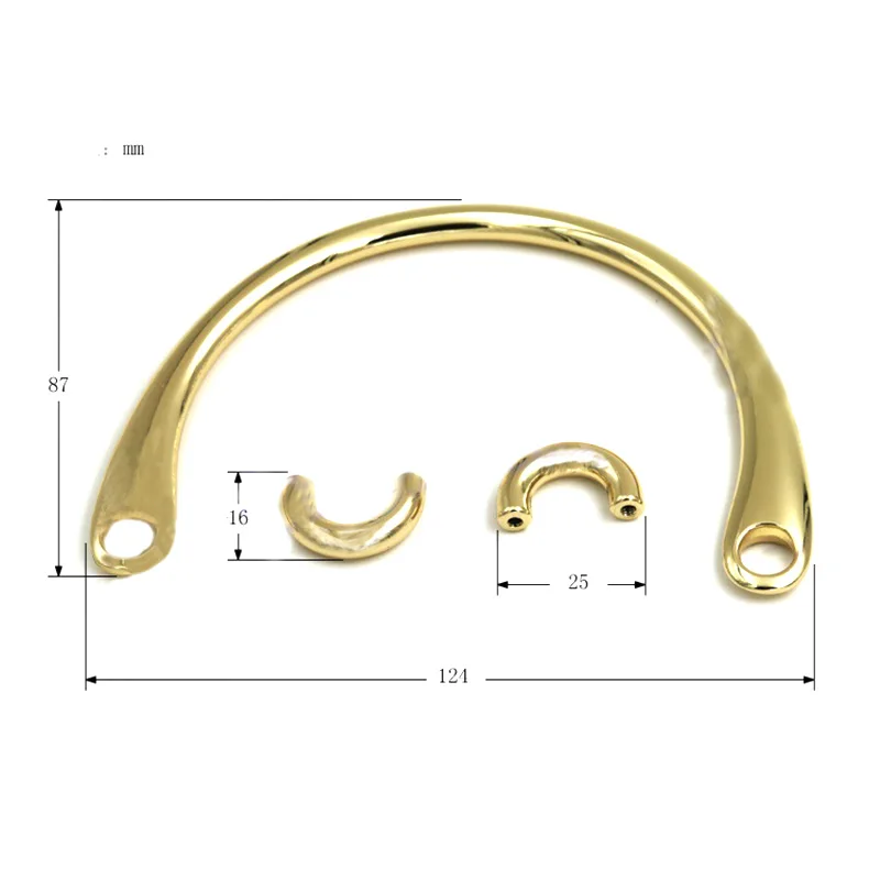 Высокого класса багажа аксессуары арки мост стороны-Пряжка, 124x87 мм кошелек, ручка