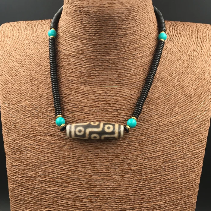 

Tibetan Buddhist Prayer Ethnic Jewelry Chinese Wind Nation Pure Handmade Original Design Tianzhu Necklace