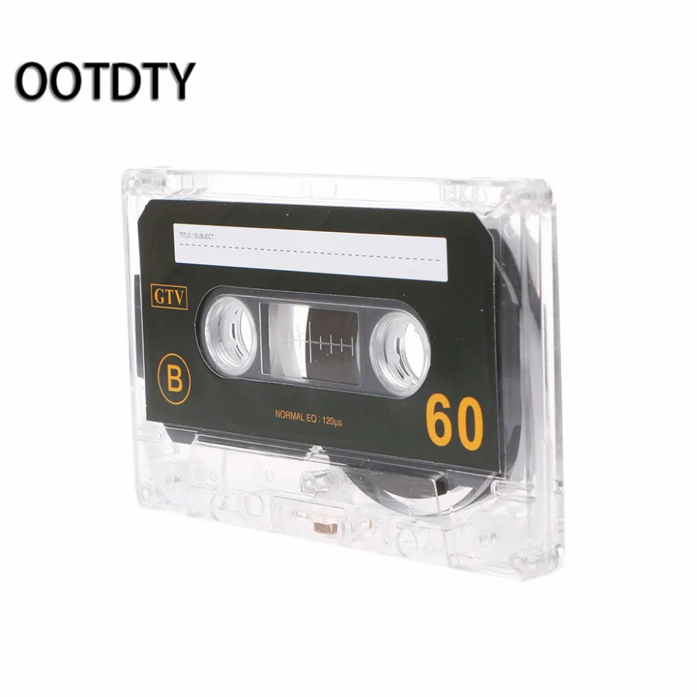OOTDTY Standard Cassette Blank Tape Player Empty Tape With 60 Minutes