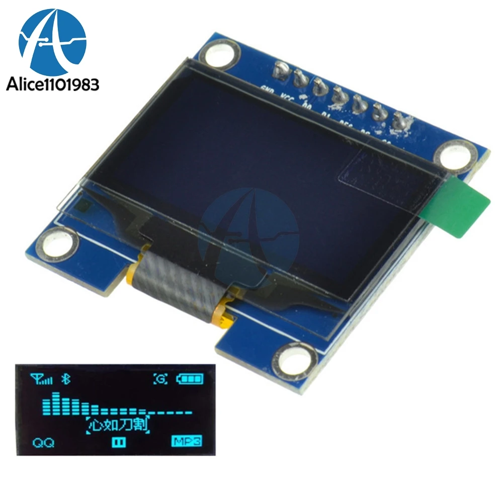 Светодиодный ЖК дисплей 1 3 &quot серия SPI 7 Pin 128X64 O модуль I2C IIC интерфейс дюйма для