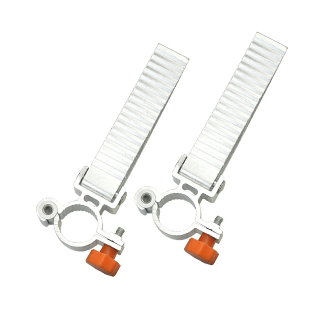 

1 Pair Fishing Chair Pedal Aluminum Alloy Thicken Accessories Non Slip Stable 90 Degrees Collapsible Small Groove Tool Parts