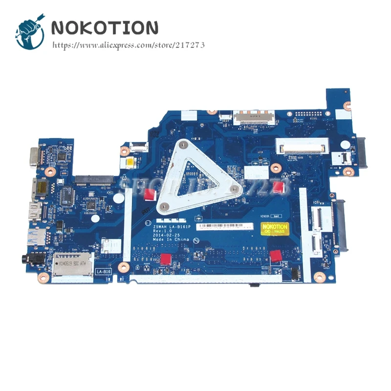NOKOTION для acer aspire E5-531 E5-571 E5-571P Материнская плата ноутбука Z5WAH LA-B161P NBML811004 основная плата SR1EF I5-4210U Процессор