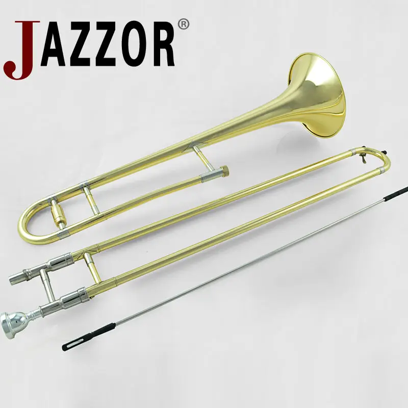 JAZZOR JYTB-E100 альт тромбон B плоский золотой лак латунь тромбон духовые инструменты