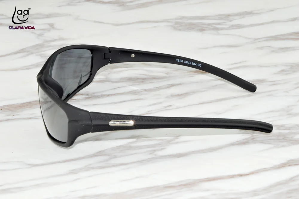 Распродажа, настоящие Защитные солнцезащитные очки, мужские поляризационные, Clara Vida, стиль рок-героя, спортивные, Uv400, Uv100%, поляризованные мужские солнцезащитные очки для вождения