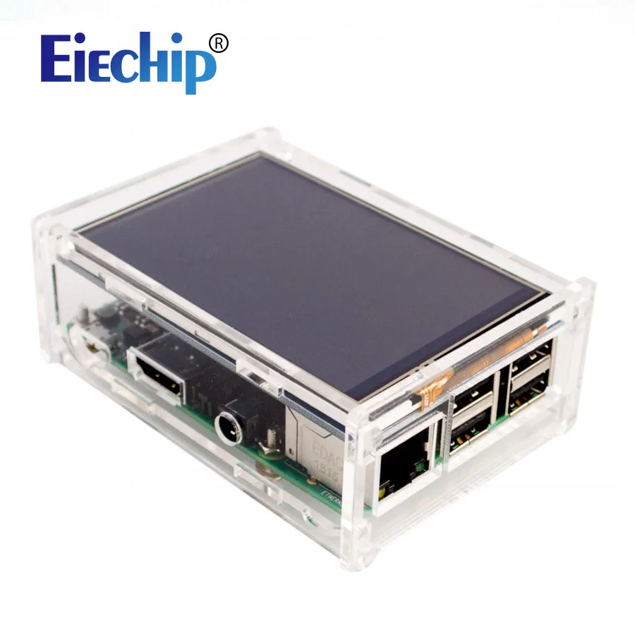 Акриловый чехол для Raspberry Pi 3/Pi 2 Модель B 3,5 дюймов ЖК