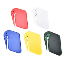 5 Colors Plastic Mini Letter Knife Letter Mail Envelope Opener Safety Paper Guarded Cutter Blade Office School Equipment Supply