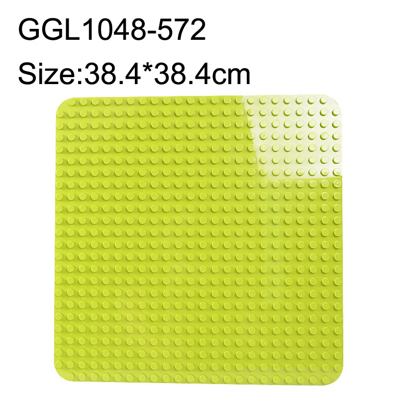 GOROCK большие блоки Базовая пластина 764 точек DIY большая Строительная пластина для строительных блоков игрушки для детей - Цвет: GGL1048-572-green