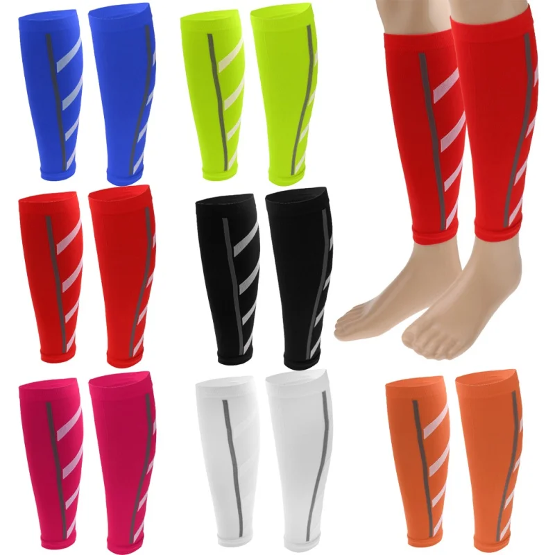 

Unisex 1 Pair Running Athletics Compression Sleeves Leg Calf Shin Splints Elbow Knee Pads Protection Sports Safety Hot New