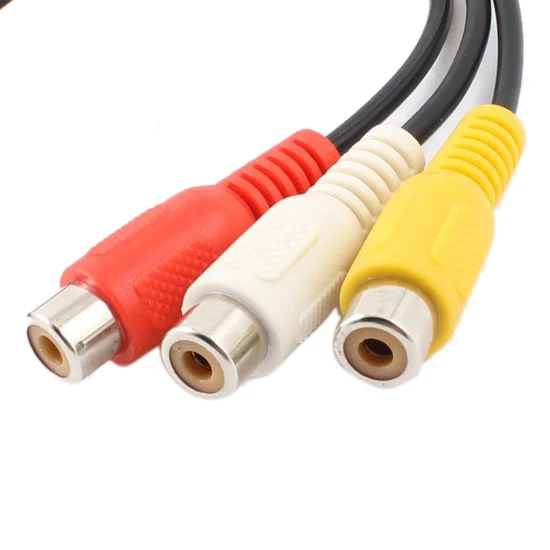 Горячий 3 5 мм штекер в RCA Женский Аудио Видео AV кабель 22 см|plug cable into tv|plug ethernet cablecable