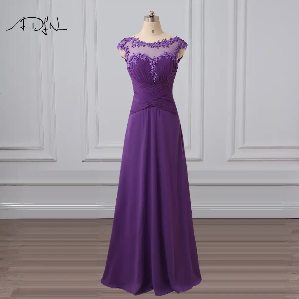 purple bridesmaid dresses with sleeves