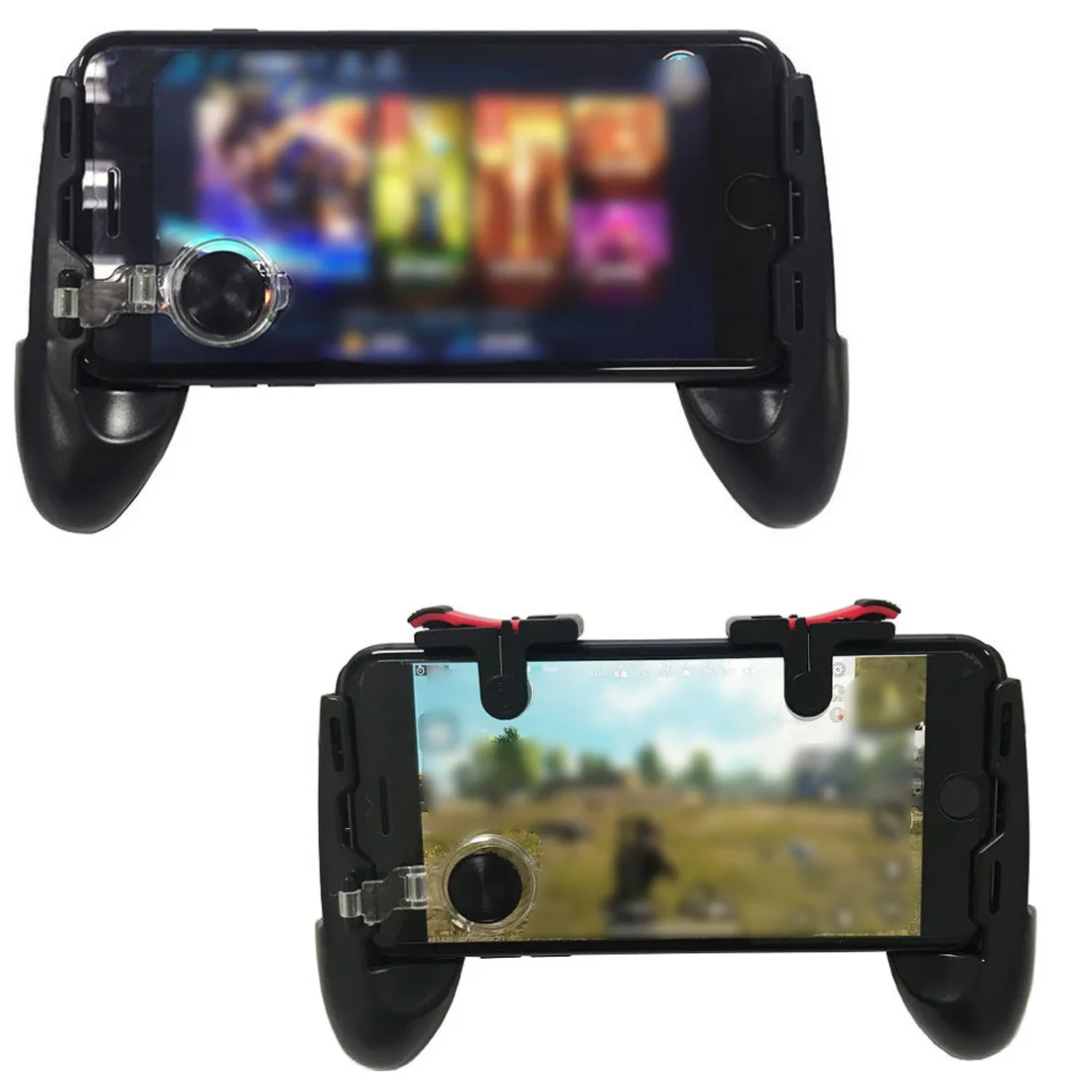 Beste Mobiele Game Controller Gamepad + L1 R1 Trigger Doel Knop L1R1 Shooter + Touch Pad Joystick voor iPhone Android Telefoon gaming