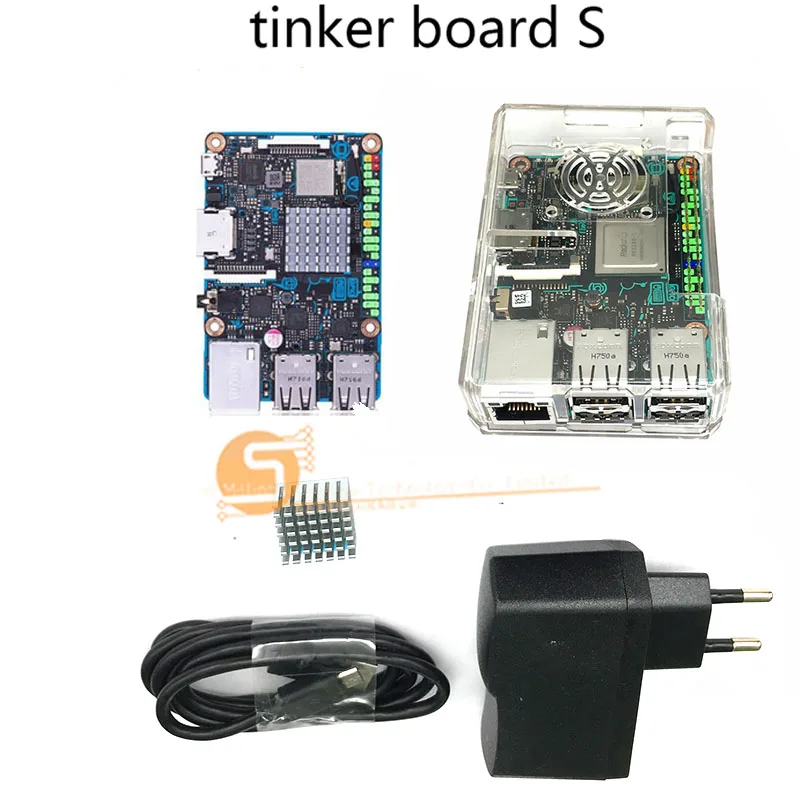 Плата ASUS SBC Tinker S RK3288 SoC 1,8 ГГц четырехъядерный процессор, 600 МГц Mali-T764 GPU, 2 Гб LPDDR3 и 16 Гб eMMC tinkerboard