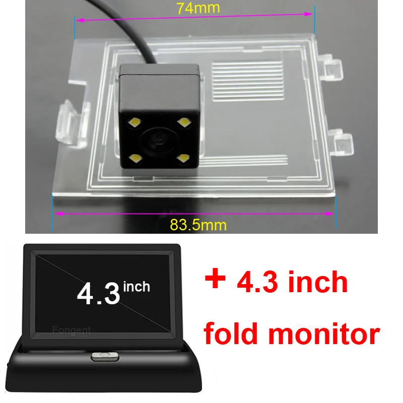 Автомобильная обратная парковка заднего вида беспроводной Автомобильный видеокамера заднего вида в автомобиле с поддержкой технологии MirrorLink складной монитор для Jeep Liberty Grand Cherokee Compass Патриот - Название цвета: 8218-Z1-43