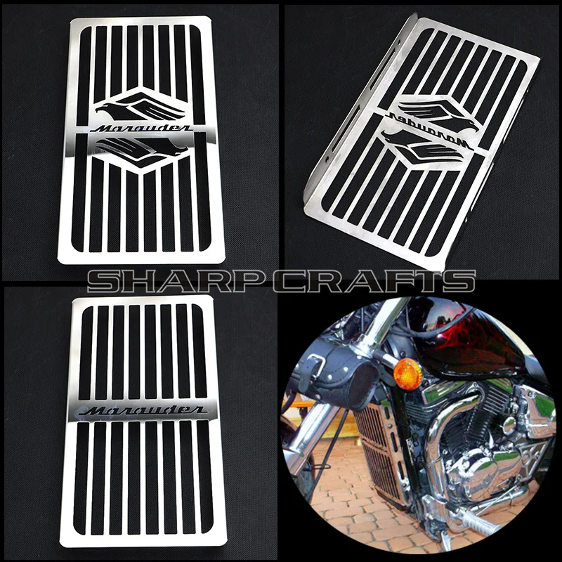 

Motorcycle Steel Chrome Radiator Grill Cover Guard Protector For SUZUKI Marauder VZ 800 1997 - 2003 2002 2001 2000 1999 1998