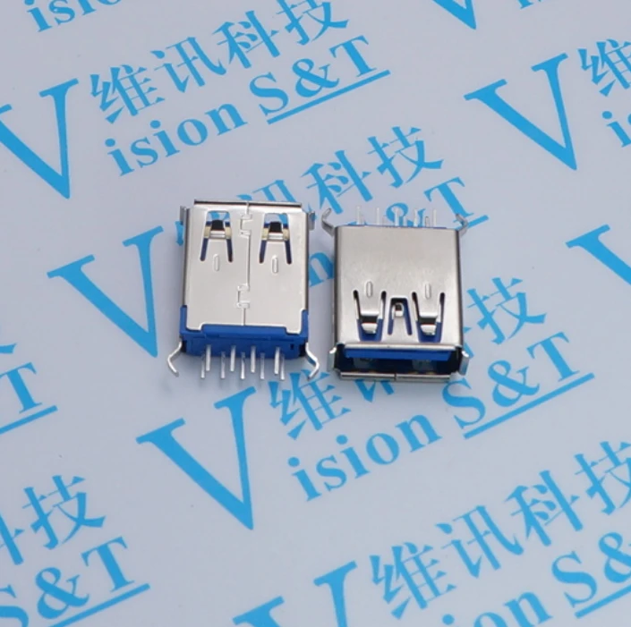 10 шт./лот 3 0 A мама 180 градусов высокоскоростной USB порт вертикальный штырь AF