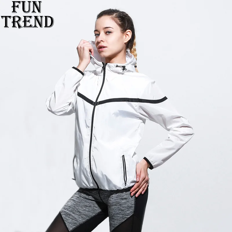 

Sport Jacket Women Long Sleeve Fitness Jacket Zipper Hoodie Sweatshirt Windproof Running Jacket Sport Shirt Sport Top Sportswear