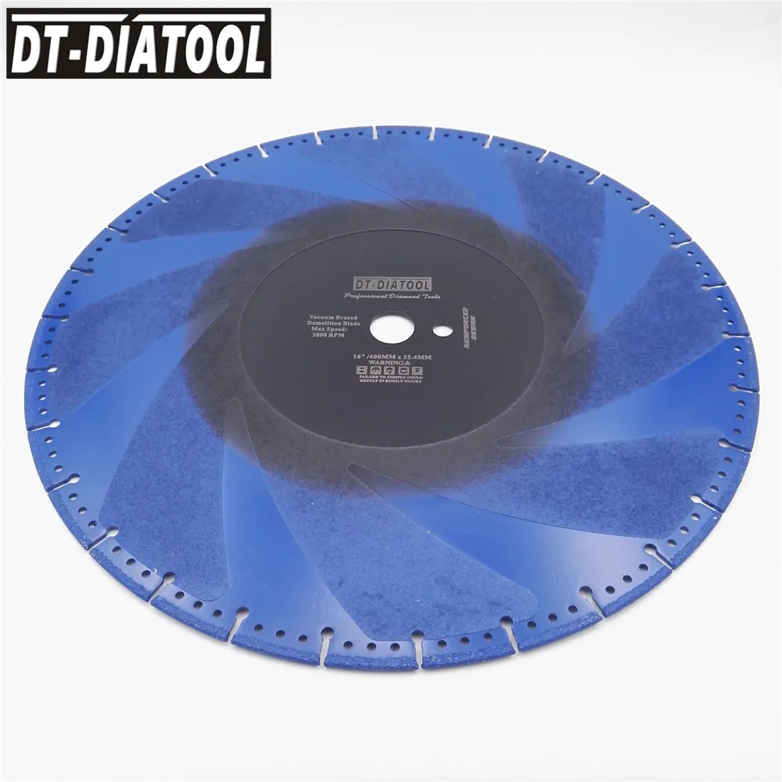 DT-DIATOOL 2pcs 16" Vacuum Brazed Diamond Cutting Discs 400MM Rescue Demolition Saw Blade Steel Pipe Stone Reinforced Concrete