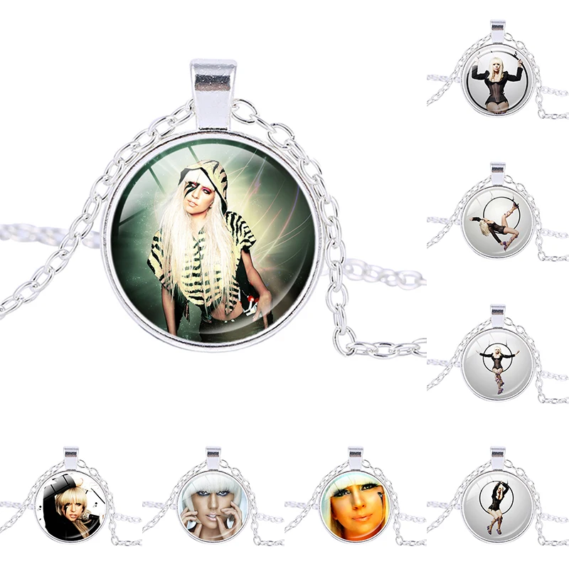 

Lady Gaga picture charm necklace Mother Monster pendant Jo Calderone personalized bridesmaid gifts Women Fashion Jewelry