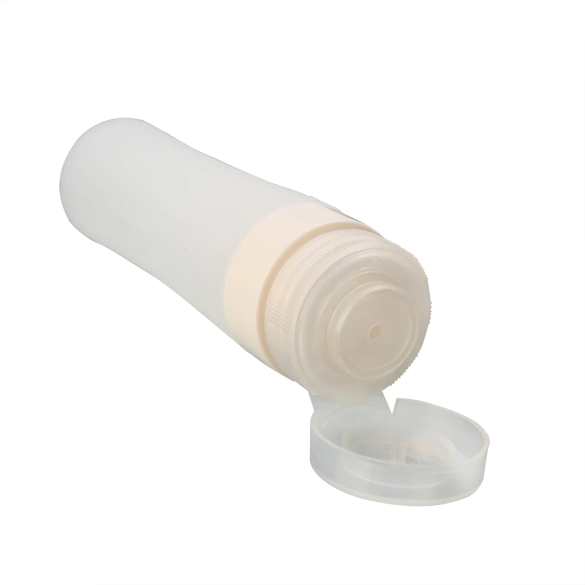 80ml Silicone Reusable Squeezable Mini Travel Bottle Lotion Shampoo Empty Travel Container For Travel Bath Tools Random Color