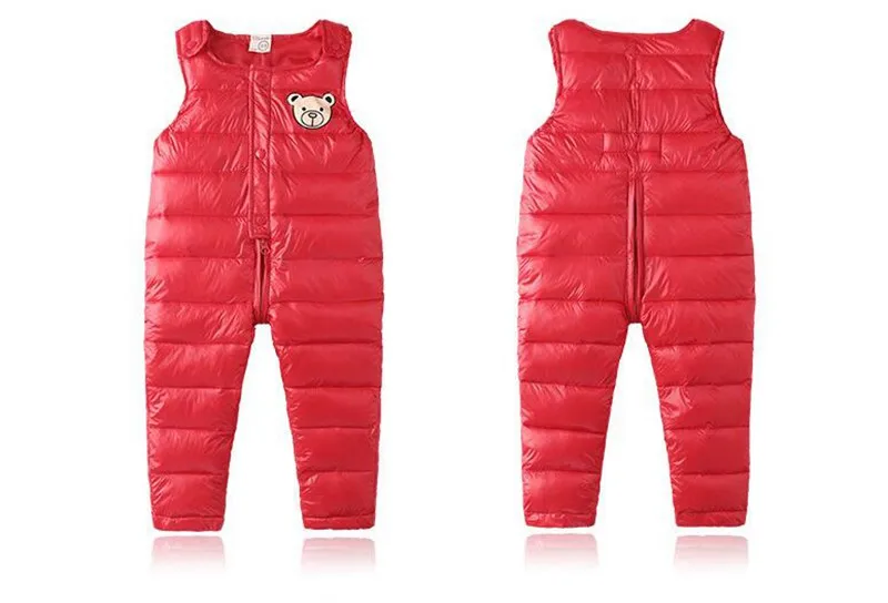 COOTELILI Cotton Winter Overalls Padded Outdoor Romper Pants High Quality Baby Girls Boys Jumpsuit Kids Clothes  90-110cm  (8)