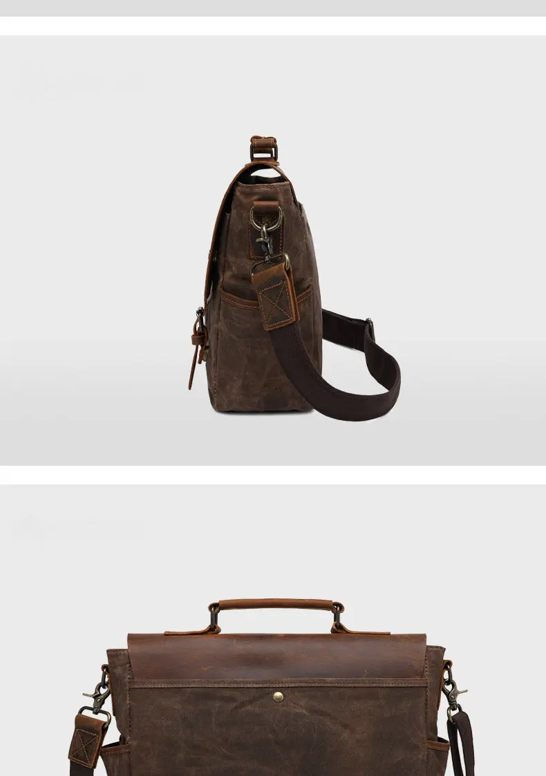 Мужской портфель Crazy Horse из натуральной кожи для ноутбука, сумки для документов, бизнес сумка для компьютера, портфели, сумка-тоут