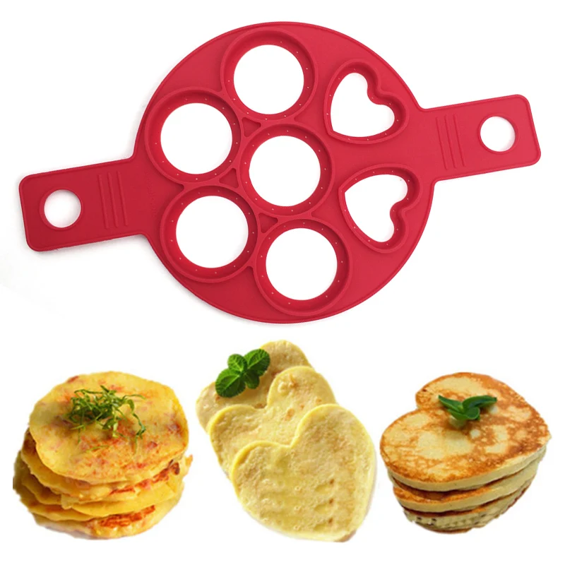 

Nonstick Cooking Tool Egg Ring Maker Egg Silicone Mold Pancake Cheese Egg Cooker Pan Flip Kitchen Baking Accessories Gadgets