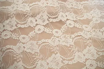 

1 yard ivory lace fabric, delicate french lace fabric by the yard, bridal lace fabric, cord lace fabric for wedding dress