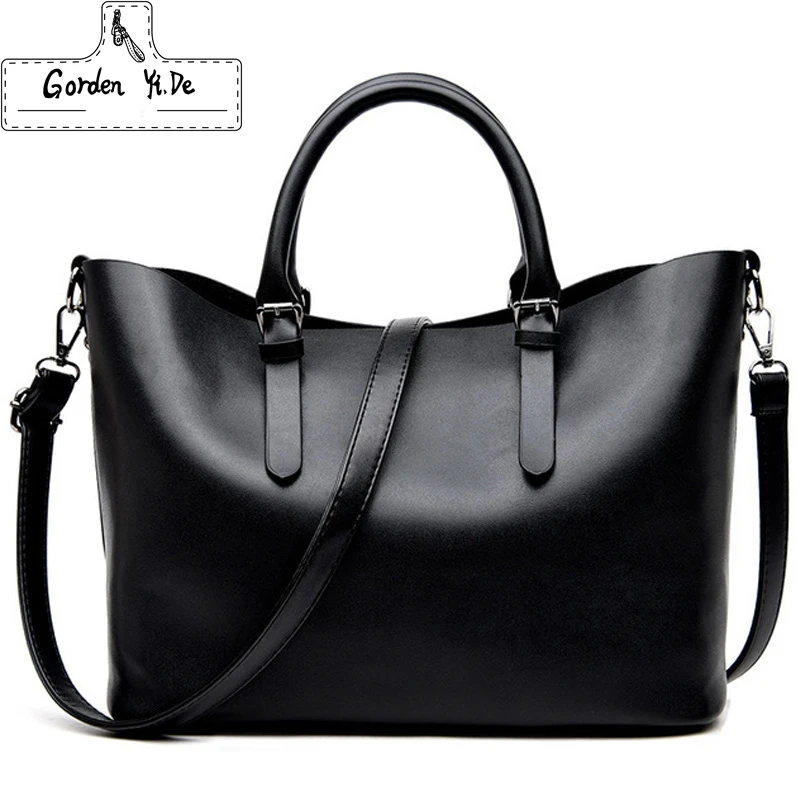 

Fashion Hobos Women Bag Ladies Brand Leather Handbags Spring Casual Tote Bag Big Shoulder Bags For Woman 2018 Bolso Mujer Negro