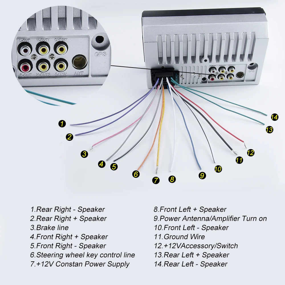 Viecar 2 Din автомагнитола HD " сенсорный экран стерео Bluetooth 12 В FM ISO мощность Aux вход MP5 плеер SD USB с/без камеры