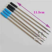 Длинные заправить из нержавеющей стали основной материал единый стандарт подходит для металлическая ручка шариковая ручка 10 шт. в партии