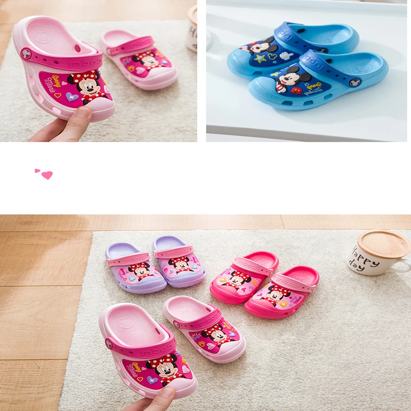 Новое поступление, модное Летнее Детское платье с персонажами из мультфильмов обувь Cave мальчиков и Женские тапочки сандалии два способа носки; Нескользящие тапочки для пляжа