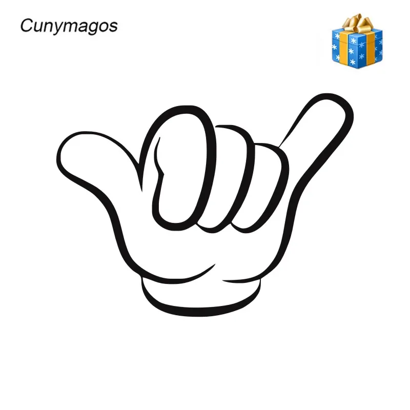 THUMBS UP Hand Gesture OK Signal Funny Car Decal Window Sticker