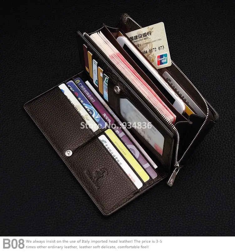 Cheap leather wallet men