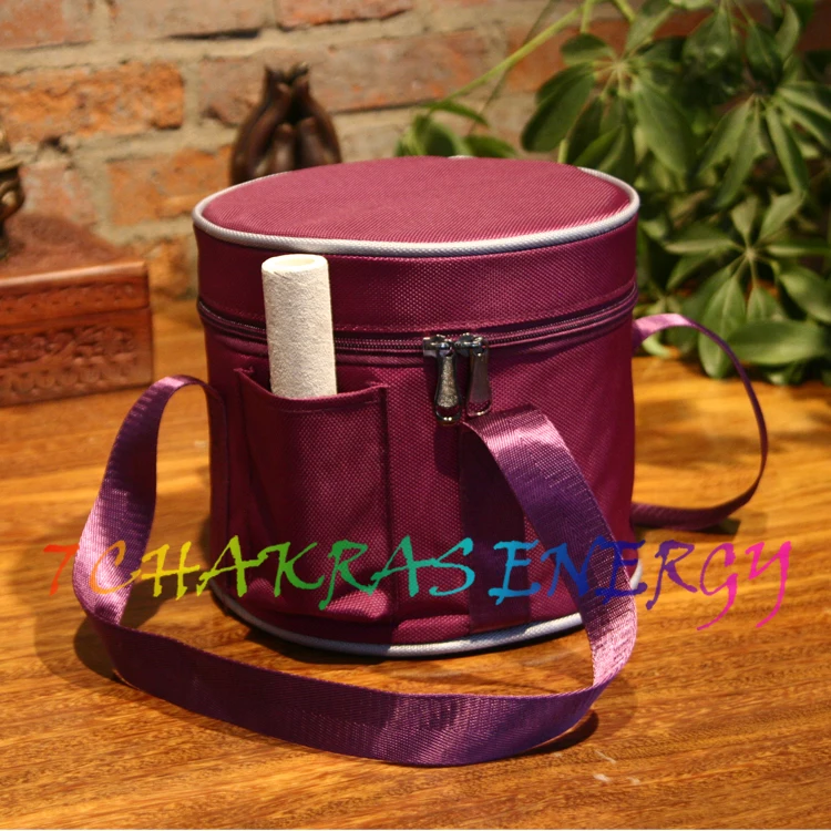

7" frosted crystal singing bowl's bag & case