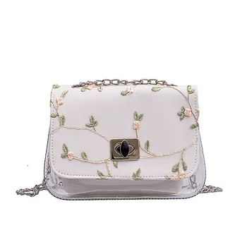 

Women Transparent Wild Crossbody Bags For Women Messenger Bag Fashion One-Shoulder Small Square Bags For Women 2020