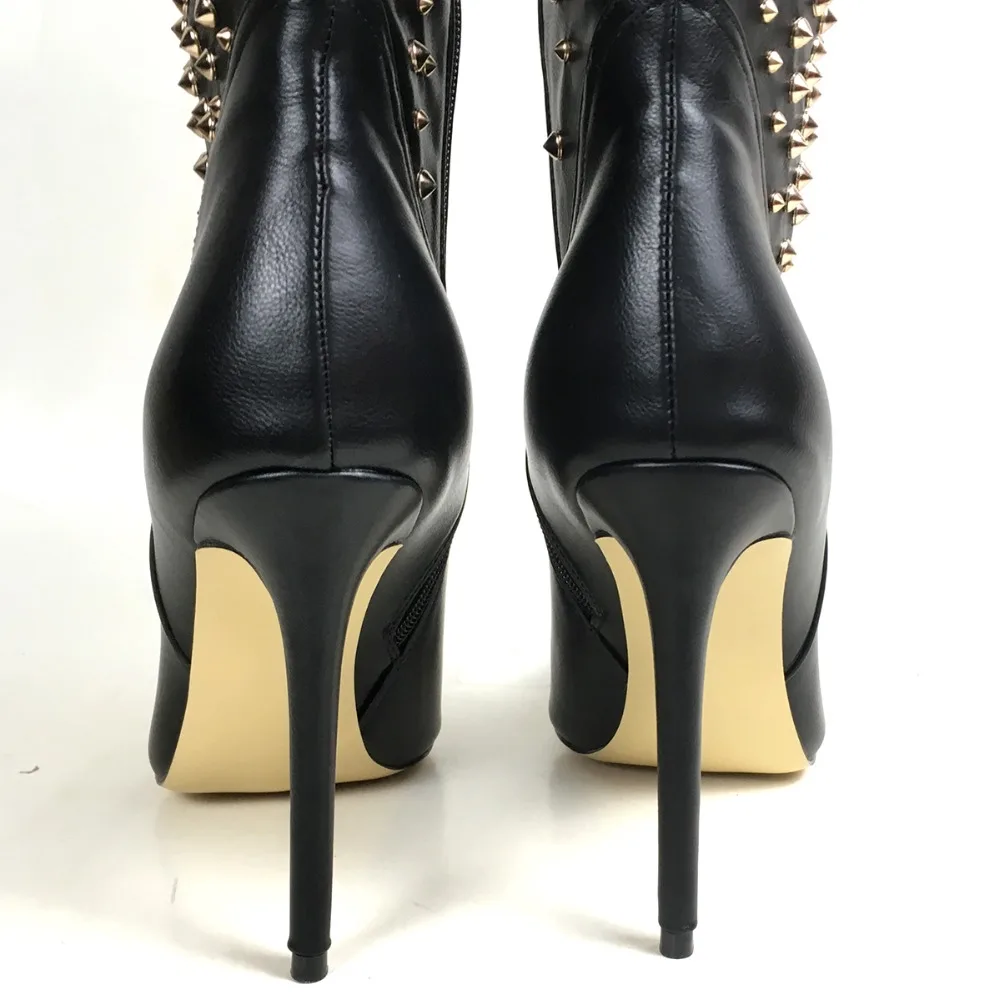 Eje Negro Invierno Mujeres De Cremallera Clubwear Dedo Las Pie Nueva Altas Zapatos Alto Señoras Puntiagudo Rodilla Moda Pendientes Tacón Botas La Del Fiesta Vestido ETqnXg