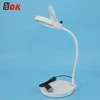 8x15x  3x10x  5x 100mm Lens Table Led Light Adjustable Magnifier Lamp with Flexible Metal Hose for Nail and Embroidery Magnify ► Photo 2/6