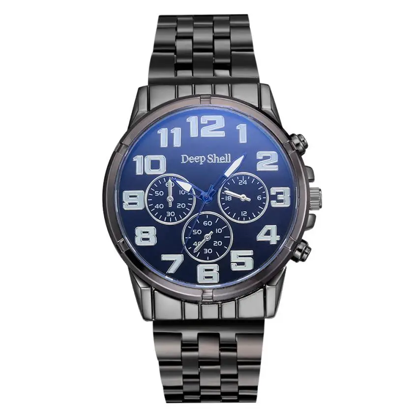 

Relogio Masculino Fashion Man Crystal Stainless Steel Analog Quartz Wrist Watch men's watches of the famous luxury brand clock