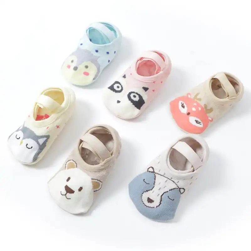 新生児春秋の漫画かわいい動物の靴下の少年少女綿抗のため 1 3 歳