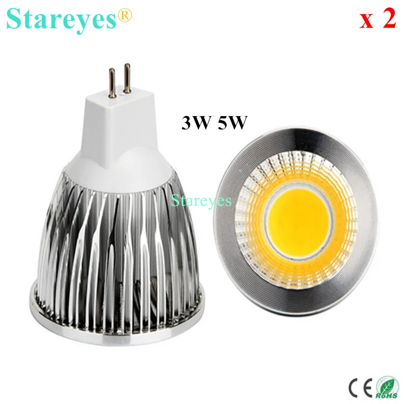 

Free shipping 2 pcs Dimmable 5W 3W MR16 AC&DC12V LED COB Light LED Spot light Downlight droplight Lamp bulb LED Lighting