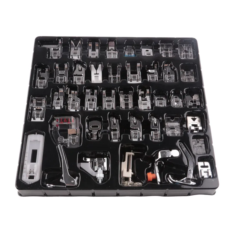 

32Pcs/42Pcs Multifunctional Stitch Darning Sewing Machine Parts Domestic Sewing Machine Presser Foot Feet Kit Set With Box