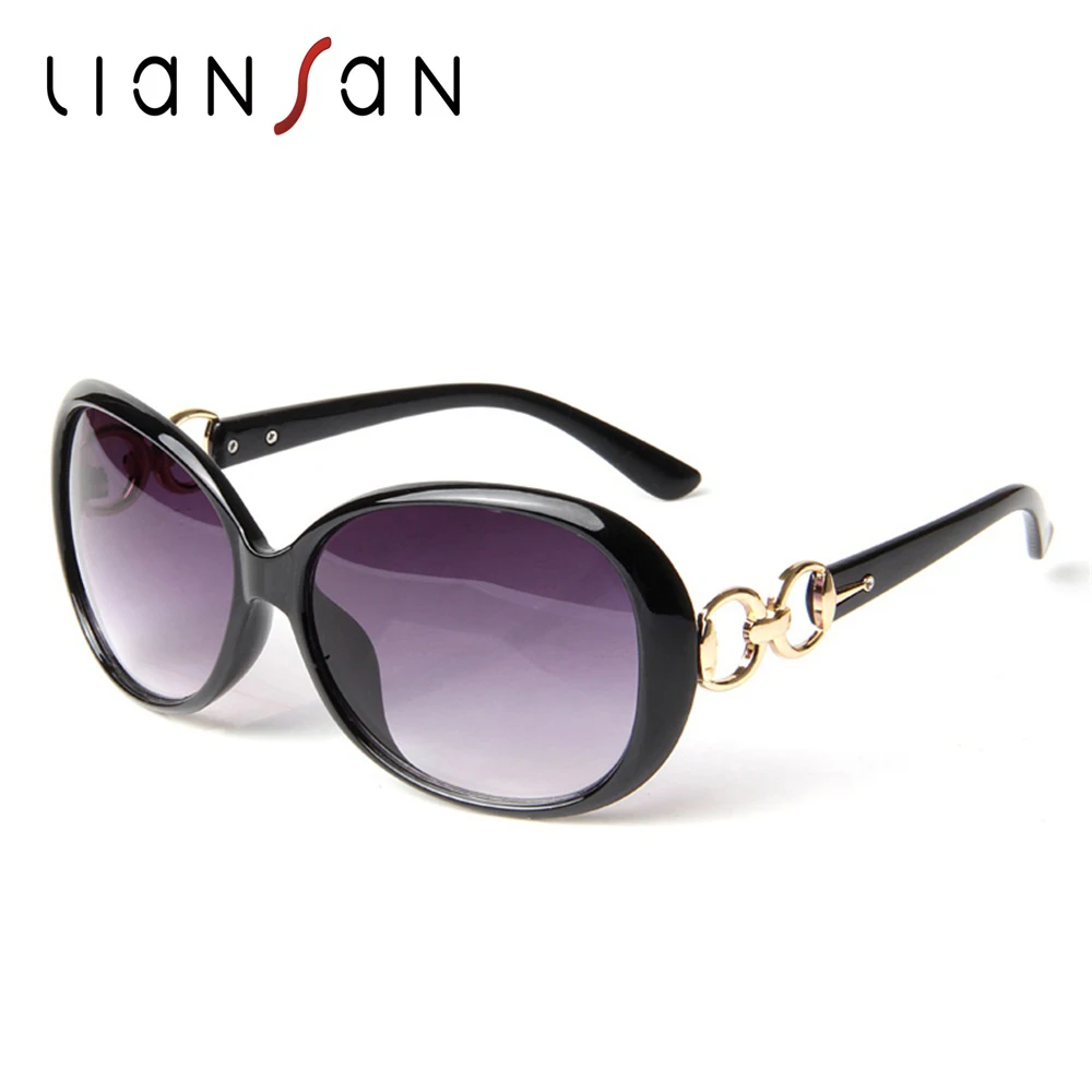 

2016 LianSan Fashion UV400 Protection PC Material Sunglasses Women's Oversize Glasses LSP13038