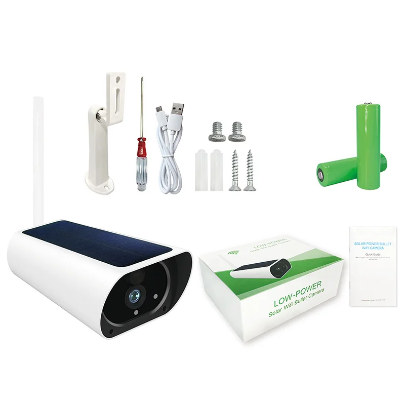 1080P HD Wifi наружная Водонепроницаемая Солнечная энергия низкая мощность ip камера
